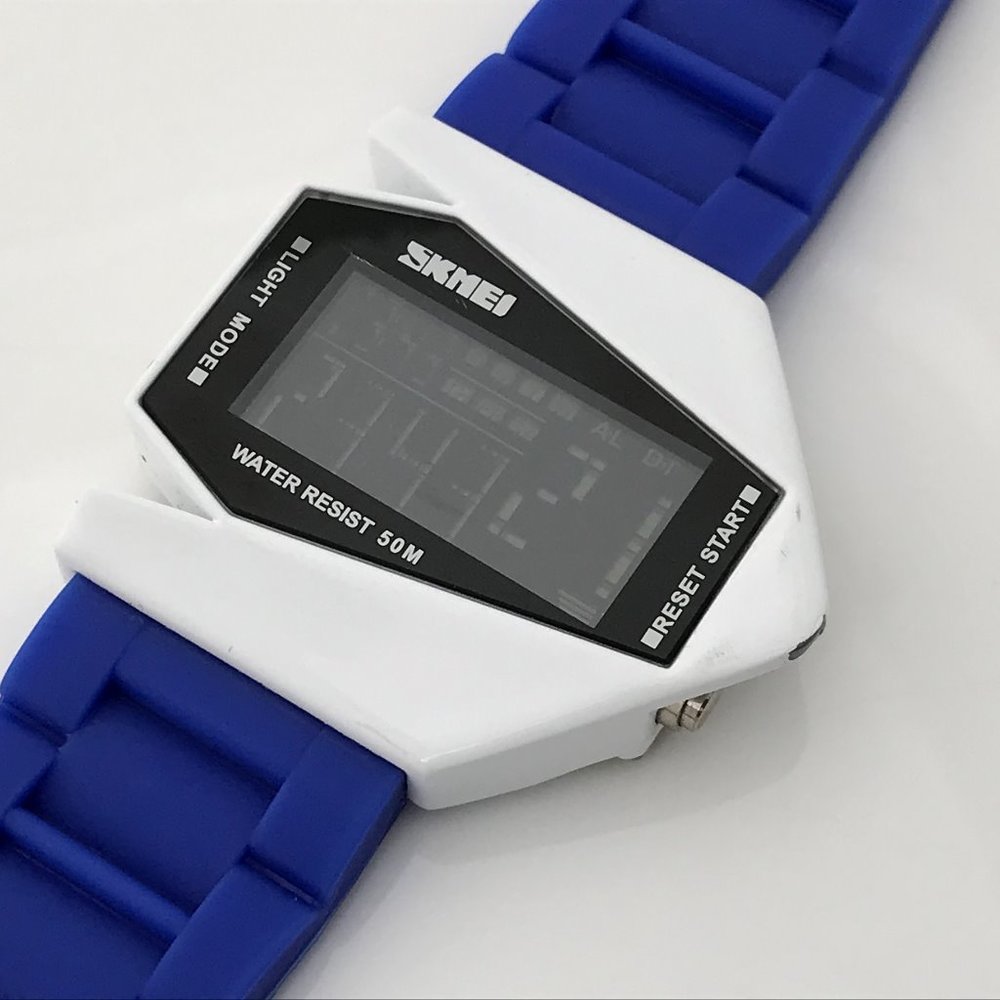 Skmei Men Watch Digital Sport Blue/White Wrist Wat - Picture 8 of 12